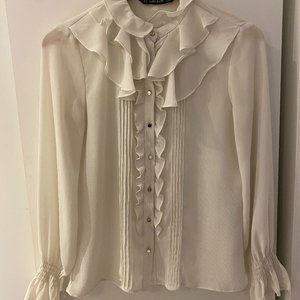 White Zara Blouse, S